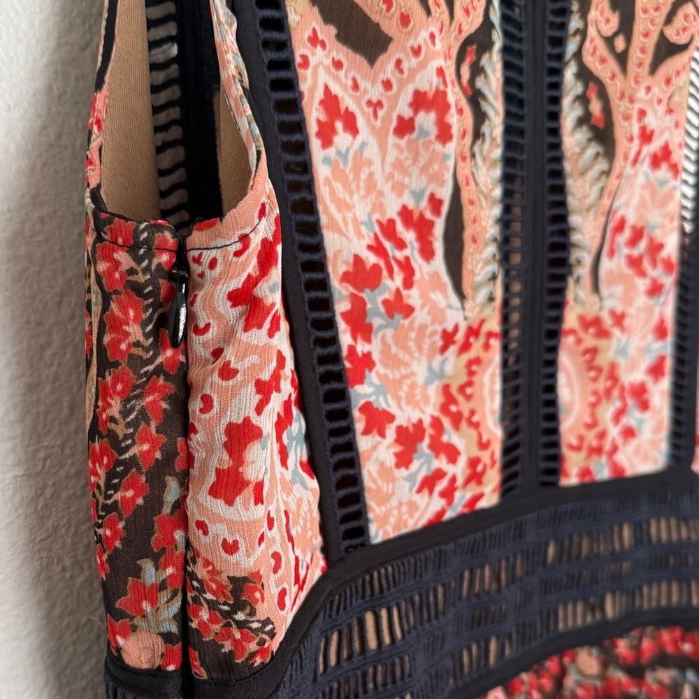 Ranna Gill Anthropologie Claudette Paisley Maxi Dress 70s Boho Romantic - Picture 8 of 13
